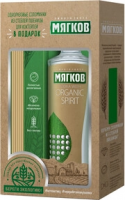 Водка "Мягков" Органик, gift box с коктейльными трубочками из стеблей пшеницы, 0.7 л