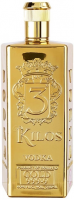 Водка 3 Kilos Vodka, Gold 999.9, 0.75 л