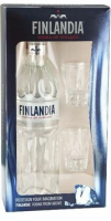Водка "Finlandia", gift box with 2 shot glasses, 0.7 л