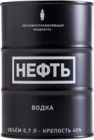 Водка "Neft" black barrel, 0.7 л