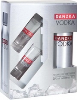 Водка "Danzka", gift box with 2 glasses, 0.75 л